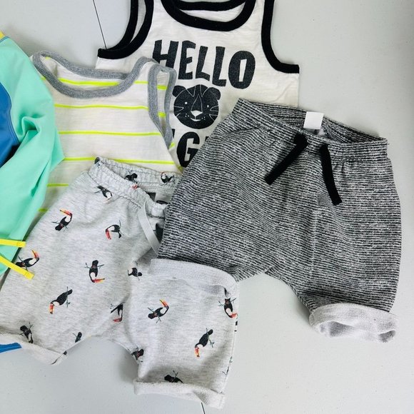 H&M Boys 18-24m Bundle 11pc Summer Vacation Swimming Swimsuit - Picture 4 of 10